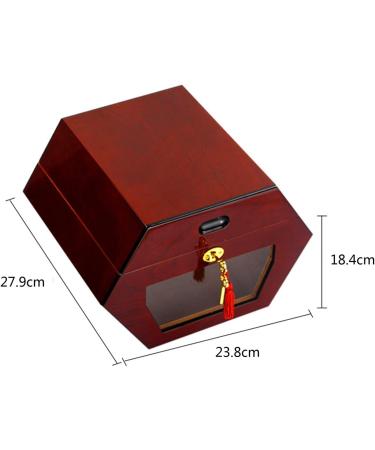 Cigar Box Humidors Barware Cigar Box High-Capacity Cigar Box Humidity Box Cigar High-end Cigar Tube Wooden Cigar Cabinet Cigar Box Cabinet Hygrometer Hardware Hinge 50 Capacity Cooking & Dining 23.8*27.9*18.4cm Red - Buy Online on GoSupps.com