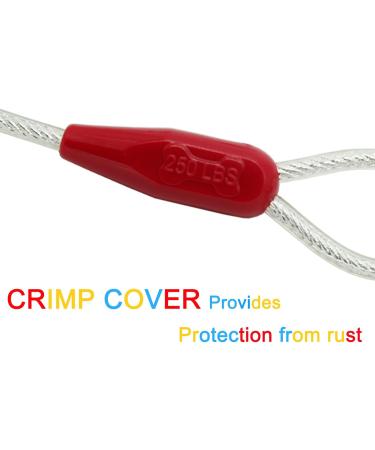 Petest Reflecting Integration Leash for Dogs (10-250 lbs) - Available in 10ft to 40ft Lengths - Red & Silver - Buy Online on GoSupps.com