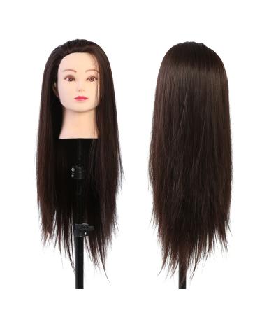 Shop Window Puppet - Blonde & Dark Brown Hair Styling Training Head | High-Temperature Fiber Hair Styling Model - Buy Online on GoSupps.com