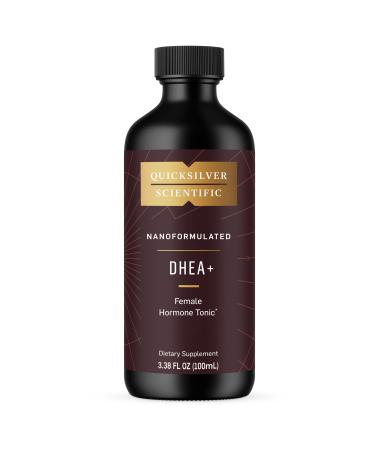 Quicksilver Scientific Nanoformulated Liquid DHEA+ Female Tonic - Micronized DHEA Pregnenolone DIM Chrysin + Herbal Extracts for Woman - Menopause + Perimenopause Support (3.38oz / 100ml) 3.38 Fl Oz (Pack of 1)