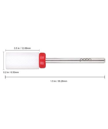 PANA 3/32 Flat Top Large Barrel Ceramic Bit - Fine Grit - Professional Nail Drill Bit - Buy Online on GoSupps.com