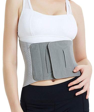 Hot-compressed waist belt self-warming herniated disc in sports hot-lumbar vertebral protection breathable lumbar support waist/abdominal stamp gray m