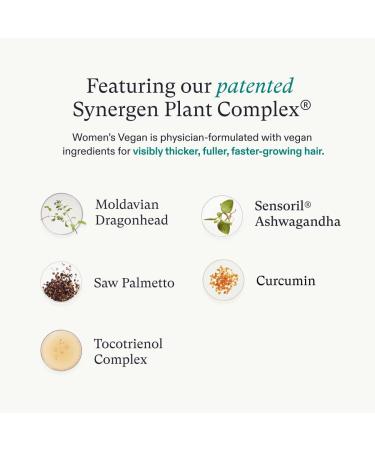 Nutrafol Women's Vegan Hair Growth Supplements - Plant-Based, Clinically Tested for Thicker Hair, Dermatologist Recommended - 1 Month Supply - Buy Online on GoSupps.com