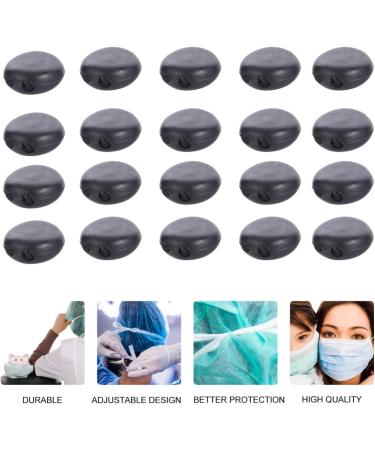 Ultechnovo 500 Elastic Plastic Buckle - Slipproof Mask Accessories & Face Cover Adjusting Cord - Black 1x1cm - Buy Online on GoSupps.com