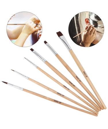 High-Quality 6-Piece Makeup Art Oil Color Brush Set | Halloween Face Makeup Brushes | Professional Cosmetic Brushes for Kids & Painters - Buy Online on GoSupps.com