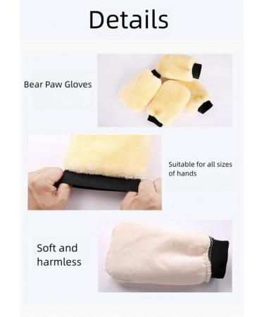 Micro Thick Multi Fiber Single Sided Gloves Lambswool Wash Gloves Car Household Cleaning Gloves Beige - Buy Online on GoSupps.com