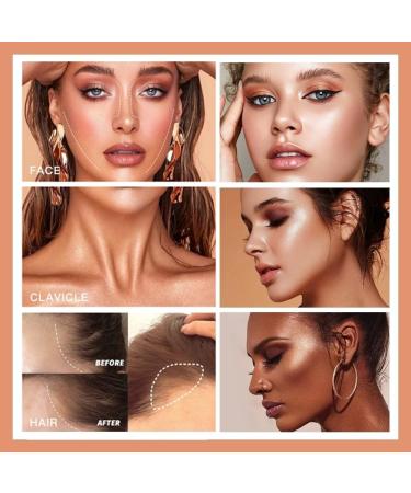 URQT Highly Pigmented Liquid Contour - Long-Lasting Buildable Contouring Wand with Sponge Tip | Pack of 3 Blush & Highlighter - Global Shipping Available - Buy Online on GoSupps.com