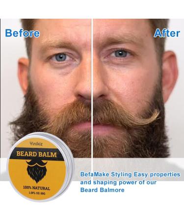 LOPHE Beard Balm for Men Natural Beard Care Blends Organic Beard Oil Leave-In Beard Wax Conditioner Facial Hair Moisturiser for Softening Hair Eliminating Beard Dandruff Healthy Beard Growth(30g) - Buy Online on GoSupps.com