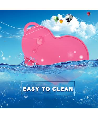 Food Catching Baby Placemat - Silicone Reusable Travel Mat for Kids - Non Slip Washable - Pink - Buy Online on GoSupps.com