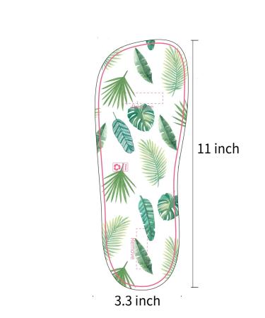 120 Feet Disposable Stick on Feet Pads for Sunless Airbrush Spray Tanning - Palm Leaf Pattern - Buy Online on GoSupps.com