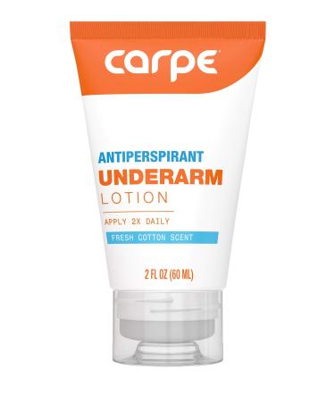 Carpe Underarm Antiperspirant and Deodorant TUBE, Clinical strength in EASY-TO-APPLY TUBE. Manage excessive underarm sweat and stay fresh and dry all day long (Fresh Cotton Scent)