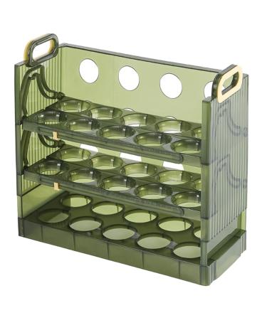 PRETYZOOM Tray Capacity Rack Multi-layer Eggs Bracket Storage Kitchen Household Cartons Fridge Refrigerator