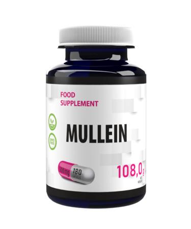 Hepatica Mullein Mullein (Verbascum Thapsus) 500mg 180 Vegan Capsules, Tested by Third Party Laboratory, Gluten Free and GMO Free