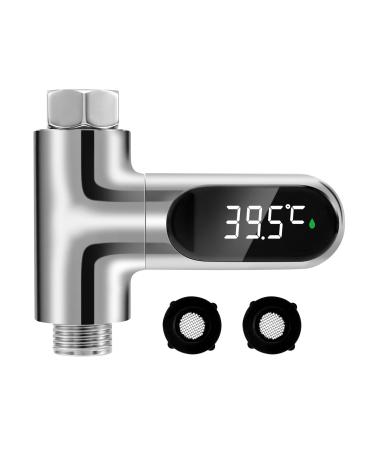 Gokelomg baby bath thermometer water thermometer LED display shower thermometer water flow of self-generating shower temperature for baby care - Buy Online on GoSupps.com