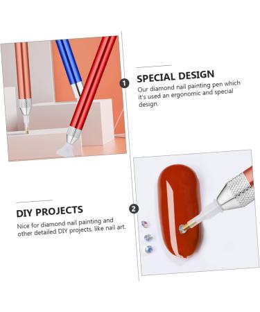 Healeved 3sets Nail Art Drill Pen Nail Decoration Nail Art Equipment Diamond+painting Nail Gems Picker Nail Tool Kit Nail Drill Pen Nail Stamping Tool Nail Set Aluminum Alloy 5d Painless - Buy Online on GoSupps.com