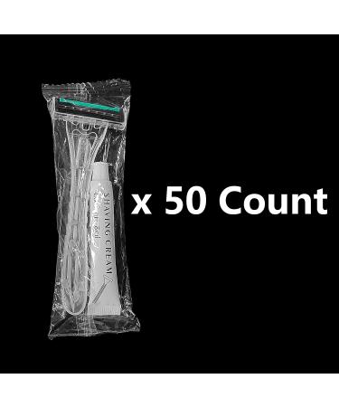 Buy Kheoxusa 50 Pack Triple Blade Disposable Razors - Individually Wrapped for Travel Hotels & Airbnb - Premium Quality & Comfort - Buy Online on GoSupps.com