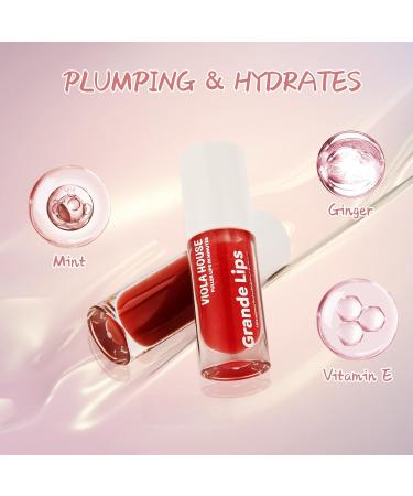 Viola House Lip Plumper | 100% Natural Gloss for Extreme Volume Lips | 5 Colors Available | Spicy Mauve (5ml) - Buy Online on GoSupps.com