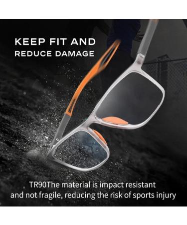 Men's Ultra-Light Anti-Blue Light Reading Glasses - 2.0x Progressive Dual Focus Eyewear Unisex Fashion Square Glasses Portable Design - Ideal for Presbyopia - International Shipping Available - Buy Online on GoSupps.com