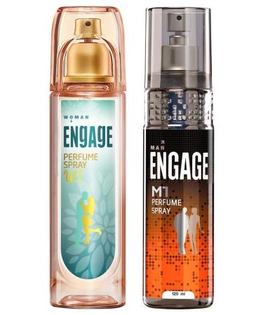 Enga.gee W3 Perfume Spray For Women 120ml And Enga.gee M1 Perfume Spray For Men 120ml
