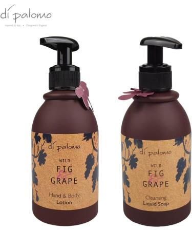 Di Palomo Vegan Wild Fig & Grape Handcare Essentials Collection. 240ml Hand Soap & Hand & Body Loton. Luxury Hand Wash & Hand Cream. Pamper Gifts for Women. Vegan Hand & Body Moisturiser. Vegan Gifts. - Buy Online on GoSupps.com