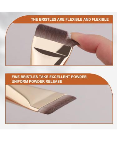 Foundations Brush Makeup Brushes Straight Ergonomic Wooden Handle Make Up Brushes with Thin Wide and Dense Brush Hair Washable Reusable 6.3in Liquid Foundations Brush - Buy Online on GoSupps.com