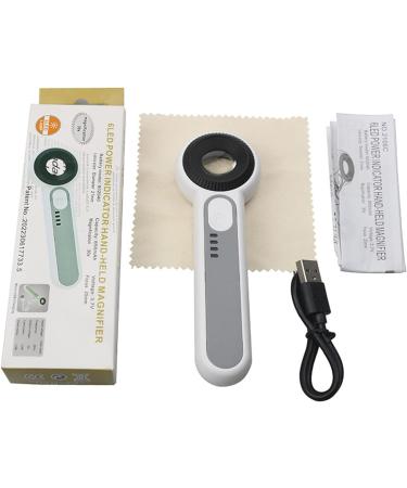 Glass With LED Lights 30X Glass Lens Handheld Illuminated Magnifier Reading Glass For Seniors 21mm - Buy Online on GoSupps.com