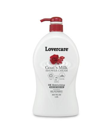 Lover's Care Goat's Milk Moisturizing Body Wash Shower Cream Rose Hip Seed Oil 40.7 Fl.Oz - Single  40.7 Fl Oz (Pack of 1)