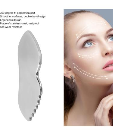 Stainless Steel Gua Sha Tool for Facial Care | 304 Skin Massager with Kamm Teeth | Travel-Friendly Face & Neck Massage - Buy Online on GoSupps.com