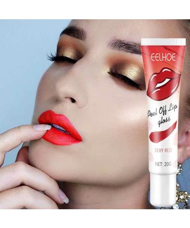  JPSDOWS Peel Off Lip Dye - Tear Off Waterproof Peel Reveal Lip Stain Lipstick Color Cup Peel Off Long Lasting Lip Gloss For Women Jpsdows - Buy Online on GoSupps.com