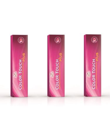 Pack of 3 Color Touch Plus 60 ml 77/07 medium blonde intense natural brown
