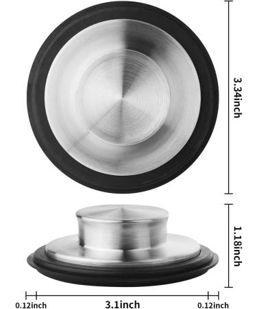2 Pack Kitchen Sink Drain Stopper Garbage Disposal Stopper Sink Plug Stainless Steel Kitchen Sink Drain Cover Garbage Disposal Plug Cap 2 Pack Kitchen Sink Drain Stopper Garbage Disposal Sink - Buy Online on GoSupps.com