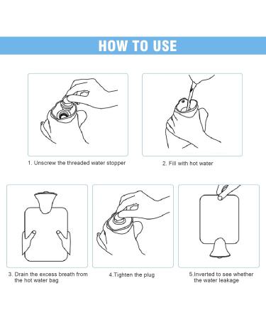 8-Piece Mini Hot Water Bottles - Cute Cartoon Hand Warmers & Ice Packs - Transparent Pocket Size - Buy Online on GoSupps.com