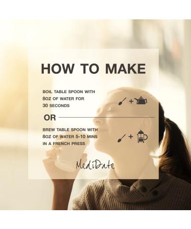 MEDIDATE Roasted Date Seed Coffee Alternative - Natural Prebiotics, Polyphenols, Caffeine & Acid Free - 12 oz. / 25 Servings - Buy Online on GoSupps.com