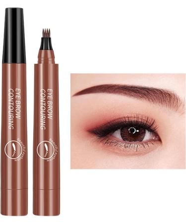 Four Claw Eyebrow Pencil | Waterproof 4 Fork Tip for Eyebrow Liquid Brow Long-Lasting Brow Microblading Pencil Eyebrow Makeup Pochy Red-brown - Buy Online on GoSupps.com
