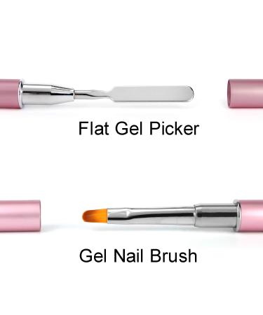 Dual-Ended Gel Brush & Picker - Mwoot Stainless Steel 2-in-1 Nail Tool for Gel & Acrylic Extensions - Perfect for Manicure - Buy Online on GoSupps.com