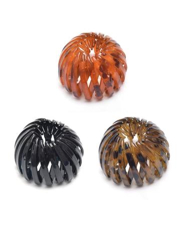 Achimer hair braid ponytail holder expandable ponytail holder clip bird's nest form fashion hair clips ladies bird nest shaped hair clips