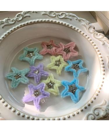 AJTUTUS Cute Star Shape Hairpins Hot Girls Plush Star Hair Clip Headdress Style Barrettes Cute Star Hair Clip for Woman - Buy Online on GoSupps.com