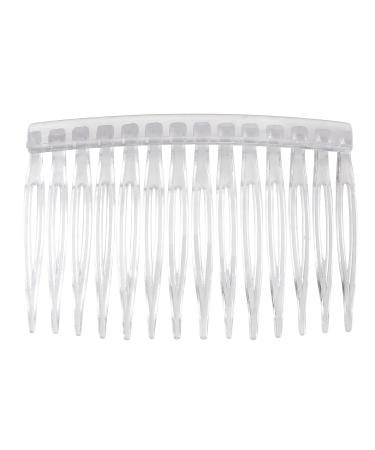 10pcs Transparent Side Combs - Vintage Twist French Hair Clips for Women's Bridal Wedding - Buy Online on GoSupps.com