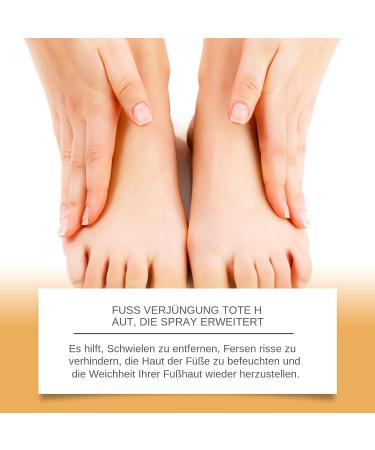 Tuxuseo Anti-callus foot spray 60 ml peel-off moisturizing spray exfoliant for dead skin cells during pedicures cleansing spray for all skin types - Buy Online on GoSupps.com