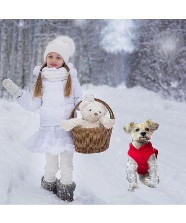 Red XL Dog Coat & Sweater for Small Dogs | Chihuahua Clothing | Winter Apparel for Indoor & Outdoor Use - Buy Online on GoSupps.com