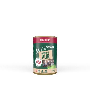 Christopherus Complete Dog Food Pure, Venison, Wet Food, 6 x 400 g