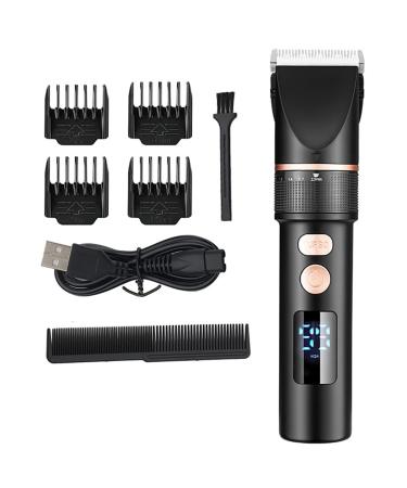 Hair Clippers LCD Professional Barber Shop Adjustable Cordless USB Electric Rechargeable Hair Trimmer Powerful Hair Clipper Hair Cutting With Box