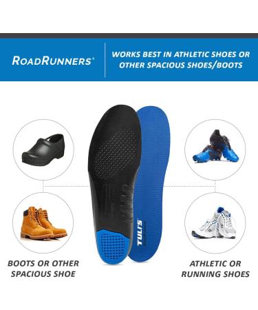 Large Tuli's Roadrunners Arch Support Insoles with Shock Absorption - Cushioned Shoe Replacement - Buy Online on GoSupps.com