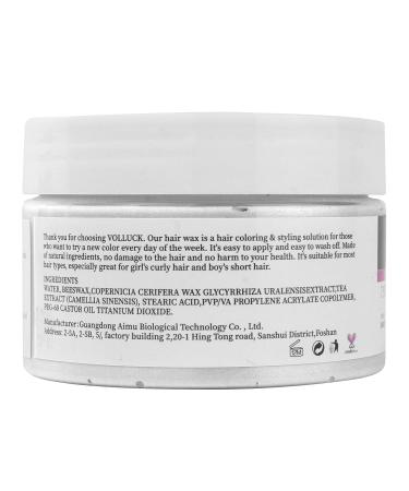 VOLLUCK White Hair Color Wax - Temporary Hair Dye for Party Cosplay & Halloween - 4.23 oz - Buy Online on GoSupps.com