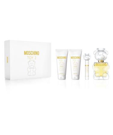 MOSCHINO Toy 2 for Women - 4 Pc Gift Set 3.4oz EDP Spray 0.33oz EDP Spray 3.4oz Body Lotion 3.4oz Shower Gel