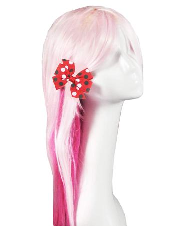 Cute Red Hair Bows for Girls - 2ct Baby Hair Clips with Alligator Clips for Women and Girls - Buy Online on GoSupps.com