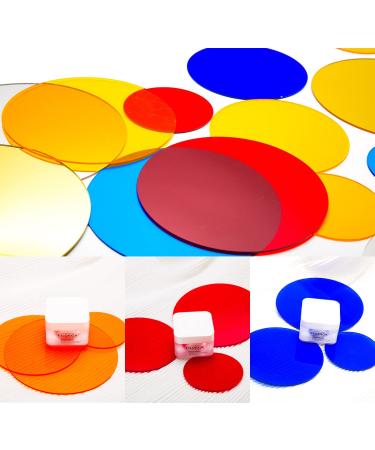 12 Inch Colorful Clear Acrylic Round Sheet - 3mm Thickness for DIY Projects, Milestone Marking, Painting, Office Signs, Clock Backgrounds, and Wall Decorations - Buy Online on GoSupps.com