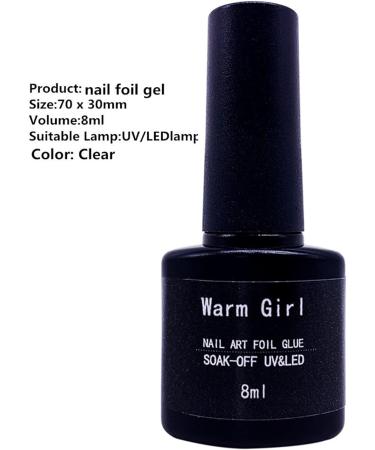 8ml Nail Art Transfer Gel for Foil Sticker Manicure DIY - Galaxy Star Adhesive - 1pc - Buy Online on GoSupps.com