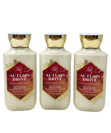 Autumn Drive Daily Nourishing Body Lotion Set - Lot of 3 - 8 fl oz / 236 mL each white 24.0 Fl Oz