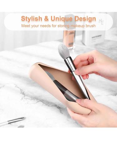 Portable Silicone Makeup Brush Holder - Travel Cosmetic Organizer Waterproof & Slim Design for All Your Essentials - Buy Online on GoSupps.com